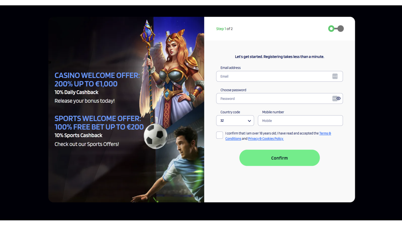 Dynabet registration